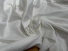 COTON JACQUARD DAMASSÉ BLANC MOTIFS PLUMES 280 DE LAIZE SOFT TOUCHÉ LÉGÈREMENT SATINÉ - My Little Coupon
