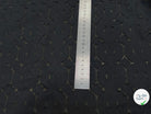 COTON JACQUARD DÉVORÉE NOIR CICULAIRE VISCOSE 5% MÉTAL - My Little Coupon