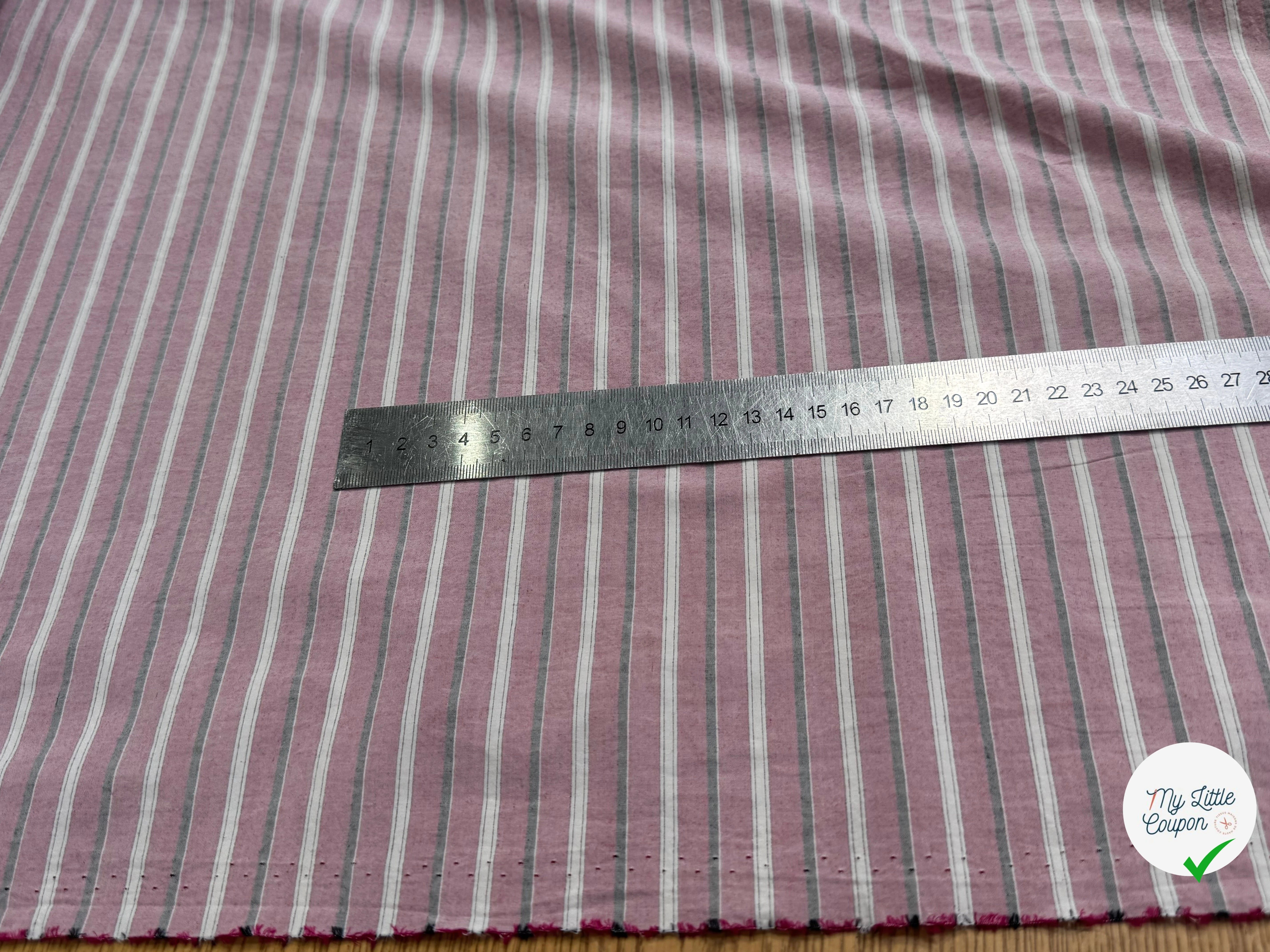 COTON LÉGER RAYÉ PINK - My Little Coupon