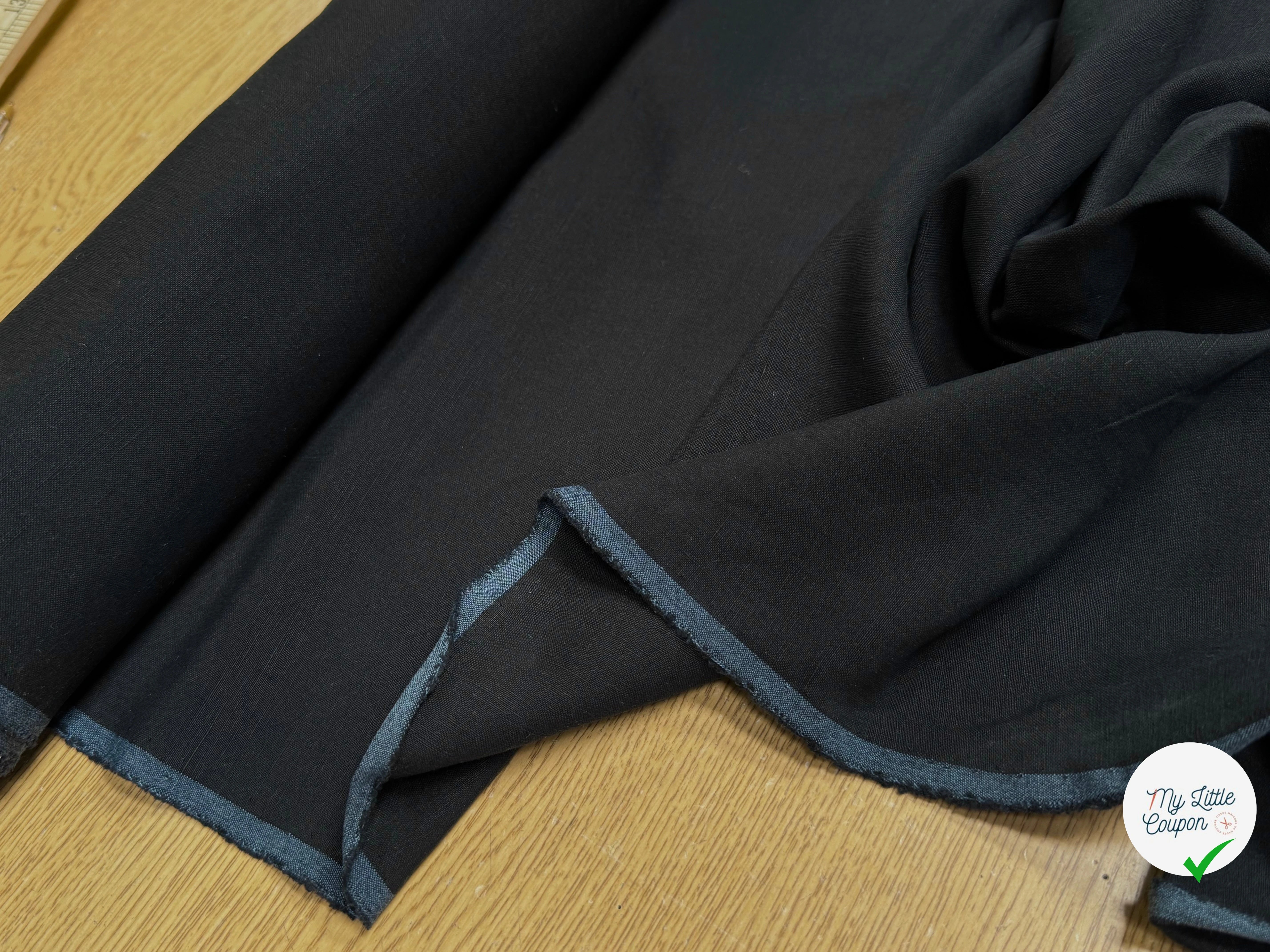 COTON LÉGER TEXTURÉ NOIR - My Little Coupon