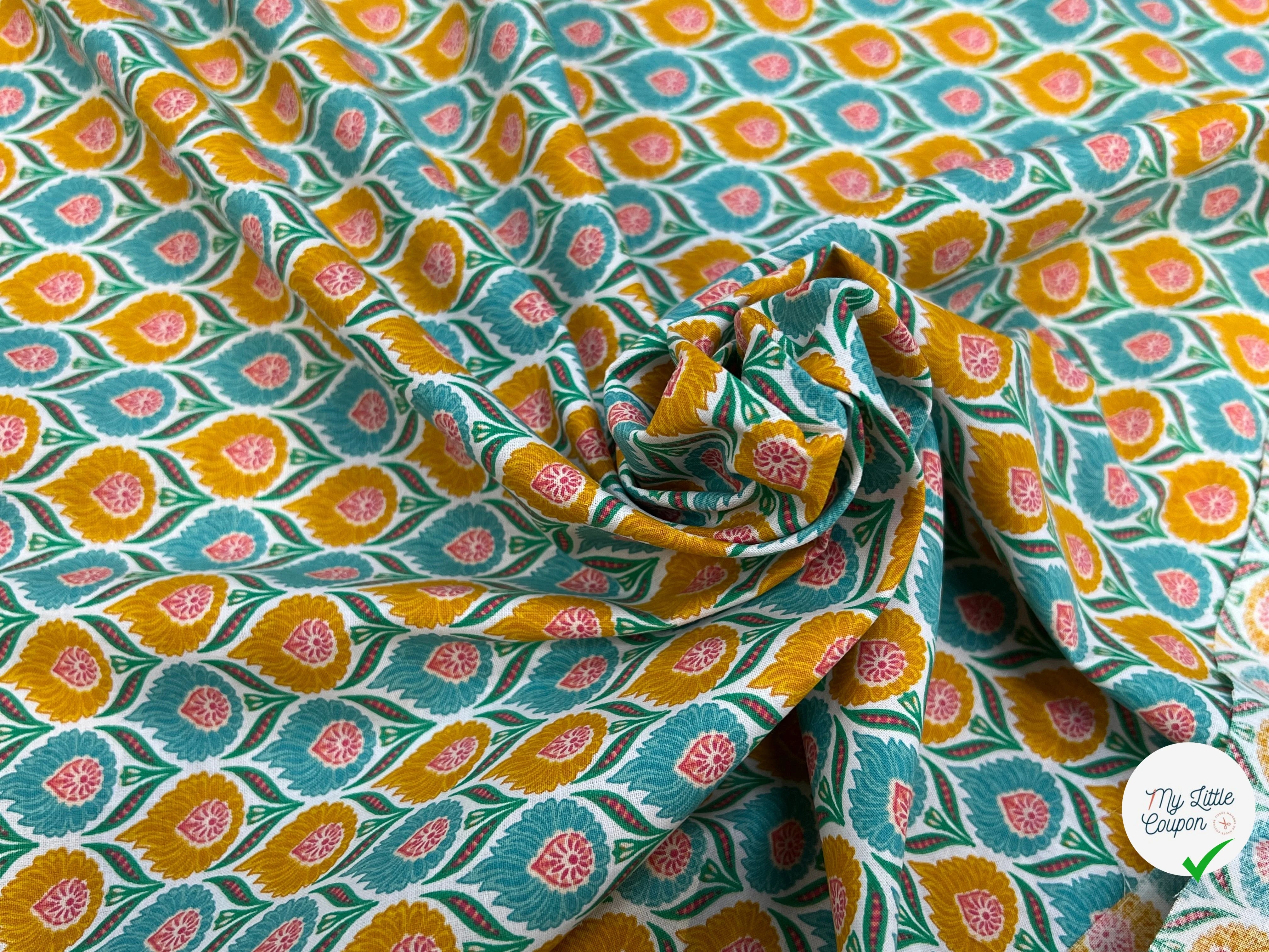 COTON LUKA BLANC CELADON 150 CM - My Little Coupon