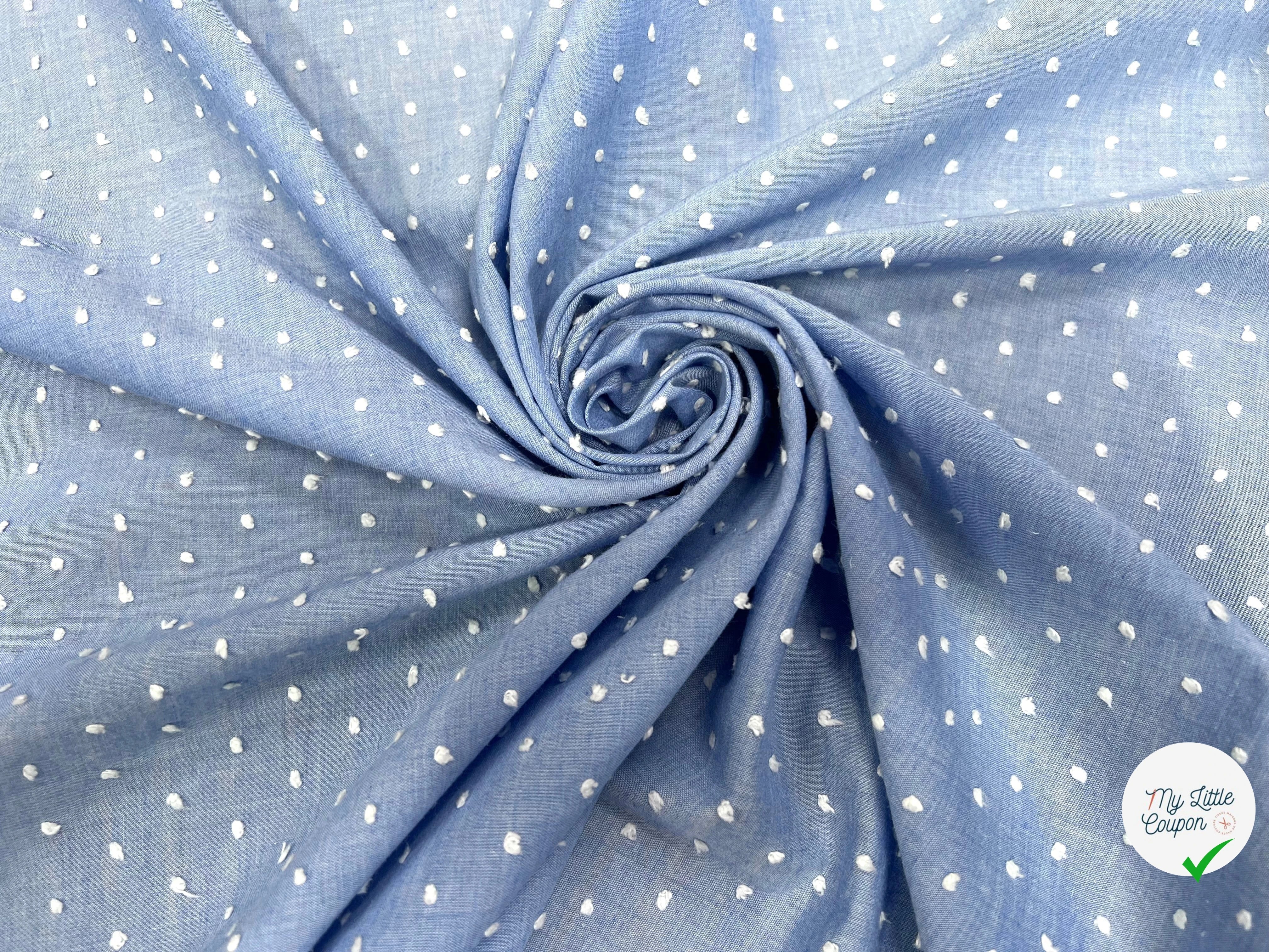 COTON PLUMETIS BLEU BÉBÉ - My Little Coupon