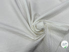COTON RAYURES GAUFFRÉS BLANC SUR BLANC - My Little Coupon