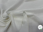 COTON RAYURES GAUFFRÉS BLANC SUR BLANC - My Little Coupon
