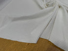COTON RAYURES GAUFFRÉS BLANC SUR BLANC - My Little Coupon