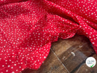 COTON ROUGE ÉTOILÉ BLANC - My Little Coupon