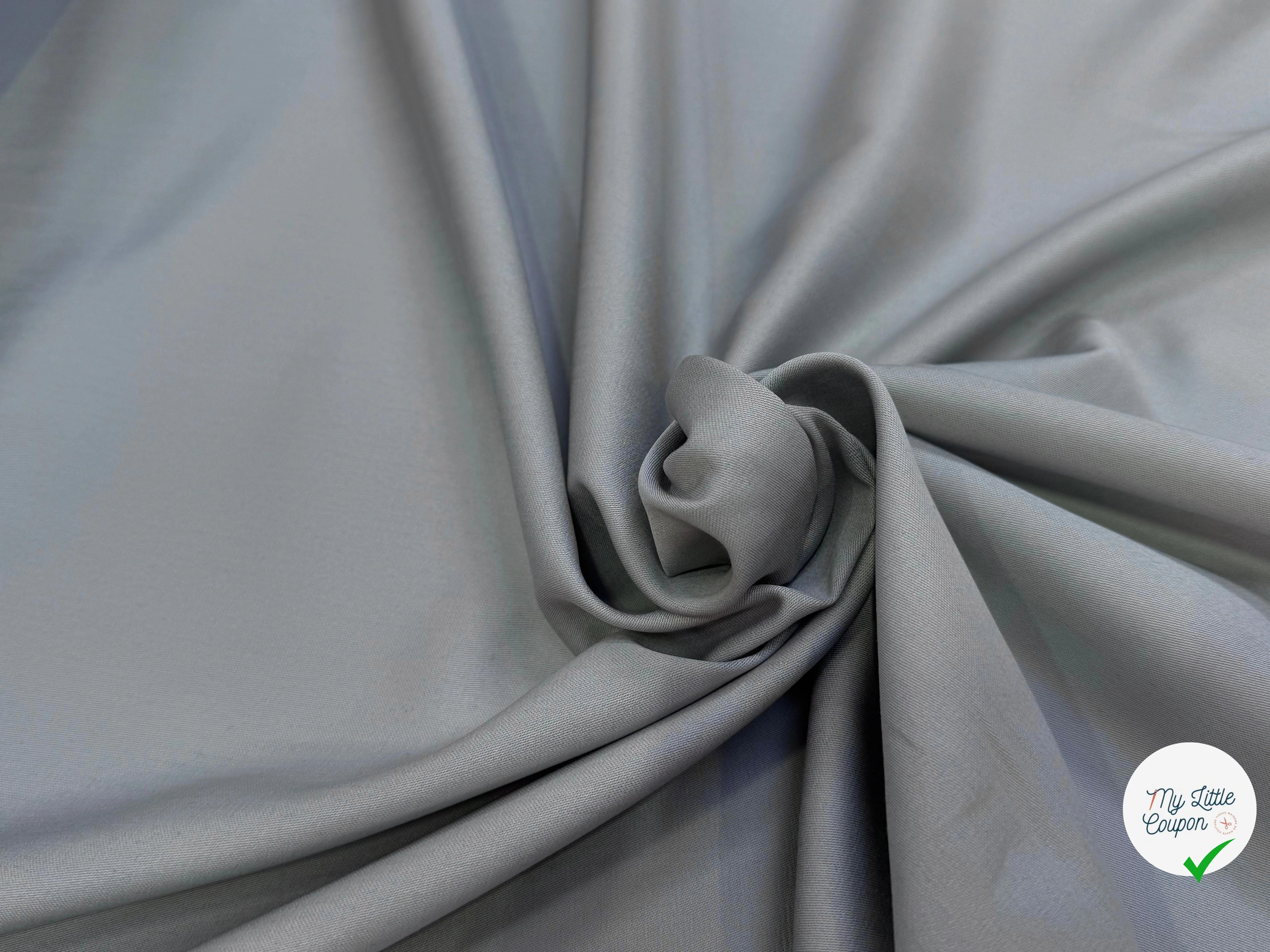 COTON SATIN GRIS DOUX TOUCHÉ - My Little Coupon