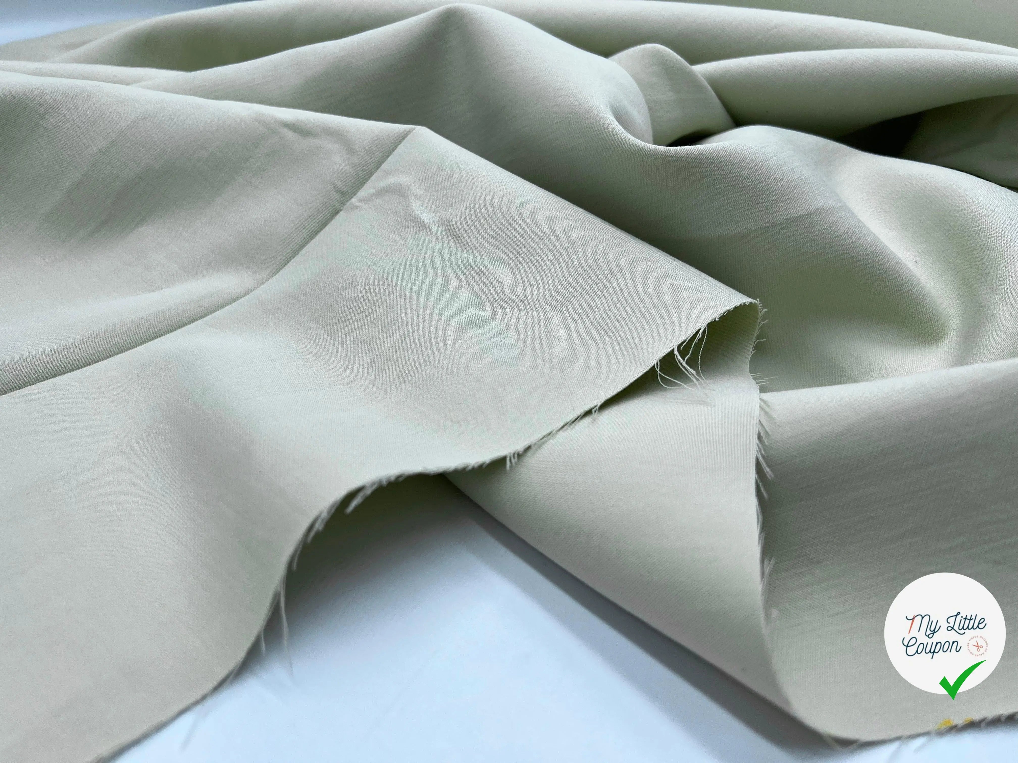 COTON SERGÉ CRÈME - My Little Coupon - tissu - coudre