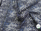 COTON STRETCH IMPRIMÉ CROCO BLEU ARTEMIDE CROCO - My Little Coupon