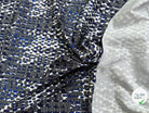 COTON STRETCH IMPRIMÉ CROCO BLEU ARTEMIDE CROCO - My Little Coupon