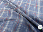 COTON SUR CHEMISE BLEU CAREAUX - My Little Coupon