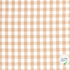 Coton vichy fil teint carreaux camel