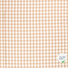 COTON VICHY FIL TEINT CARREAUX CAMEL - My Little Coupon