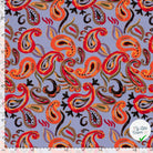 COTON VISCOSE CHAINE ET TRAME IMPRIMÉ PAISLEY LILAS - My Little Coupon