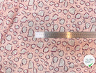 COTON VISCOSE EN CHAINE ET TRAME TISSU SLUB IMPRIMÉ POIS ROSE - My Little Coupon