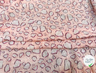COTON VISCOSE EN CHAINE ET TRAME TISSU SLUB IMPRIMÉ POIS ROSE - My Little Coupon
