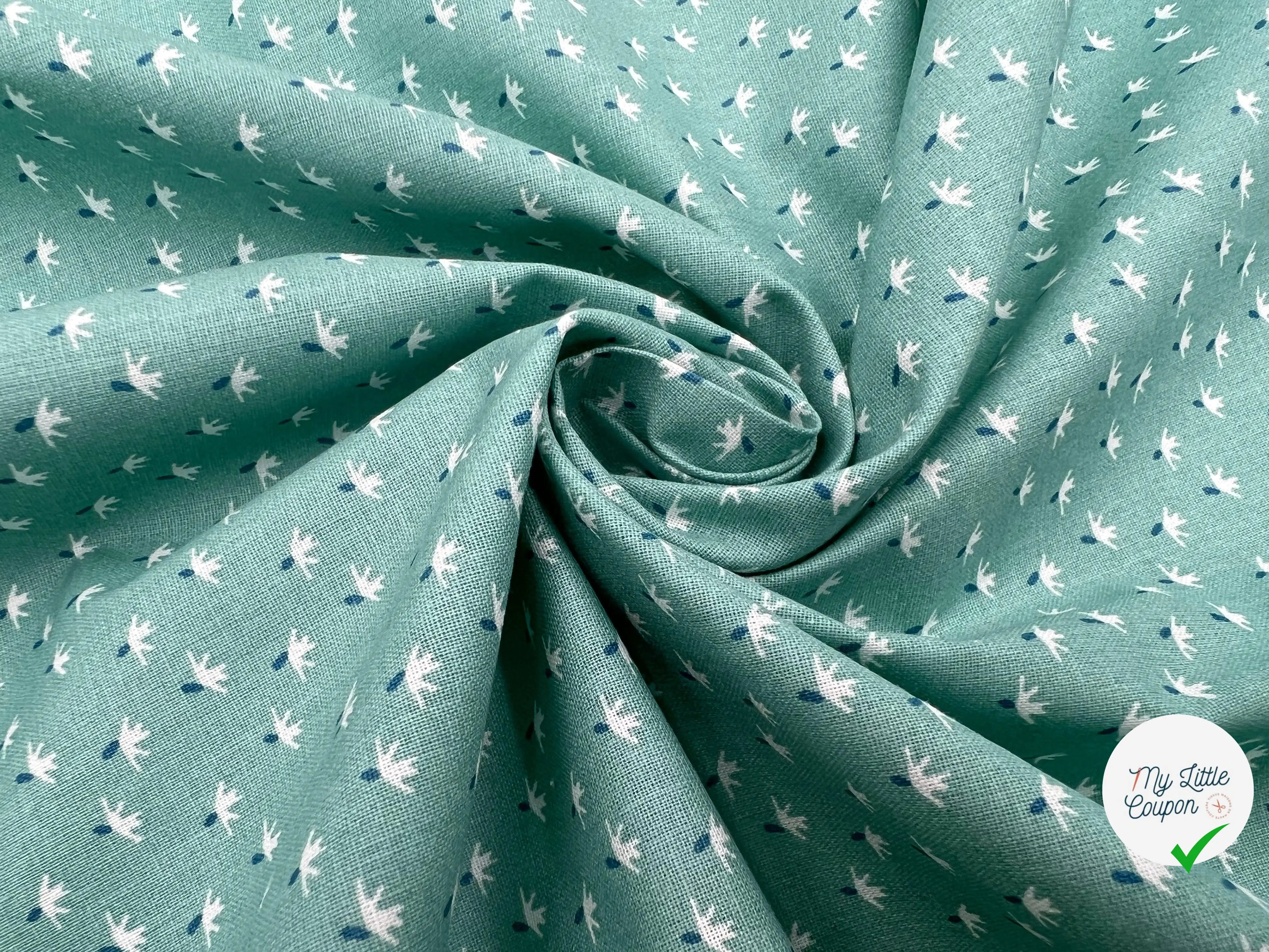 COTONNADE ANISLEY COZID NIL / BLANC - My Little Coupon - tissu - coudre