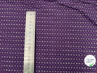 COTONNADE FERMIÈRE IMPRIMÉ DE PETITS FLEURS-BLASONS VIOLET - My Little Coupon - tissu - coudre