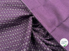COTONNADE FERMIÈRE IMPRIMÉ DE PETITS FLEURS-BLASONS VIOLET - My Little Coupon - tissu - coudre