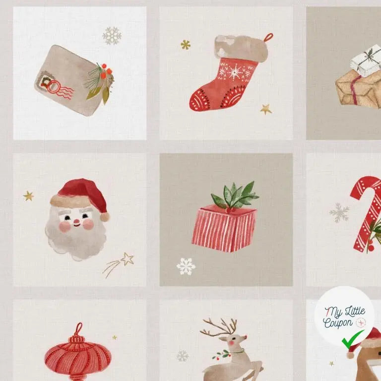 COTONNADE FINNOIS BLANC / ROUGE 1E NUM Y1 150 - My Little Coupon