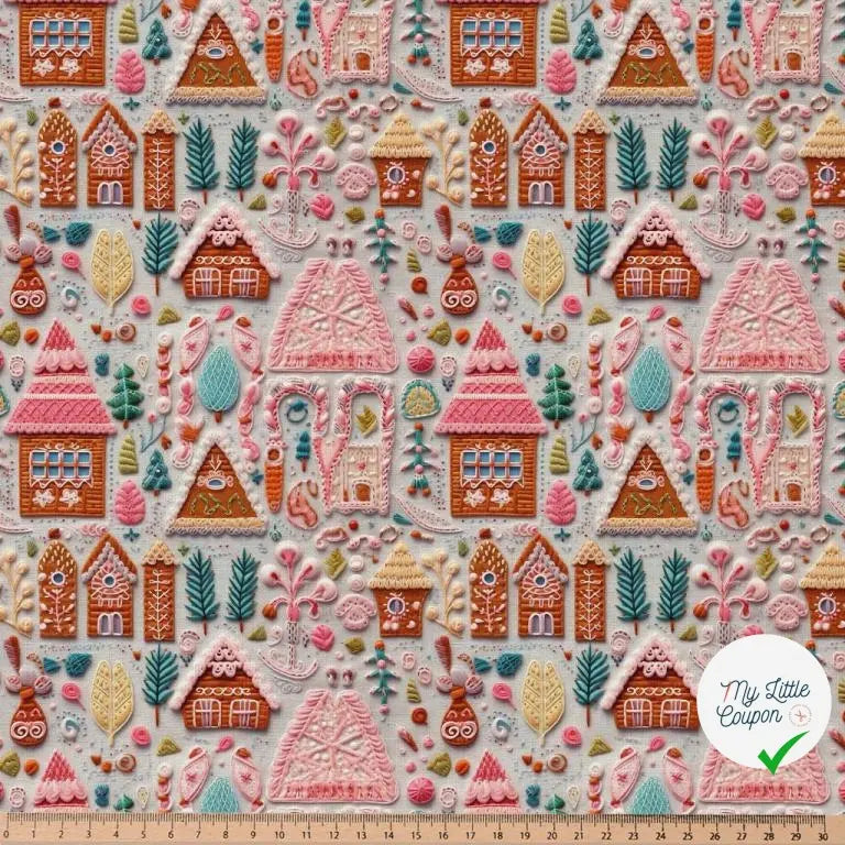 COTONNADE HANCEL GRIS / ROSE 1E NUM Y1 150 - My Little Coupon