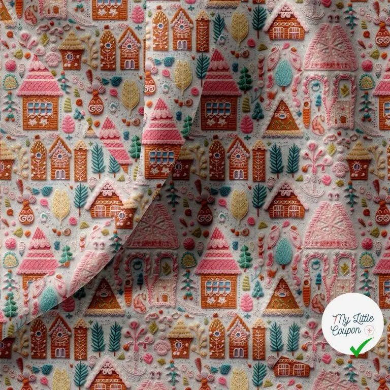 COTONNADE HANCEL GRIS / ROSE 1E NUM Y1 150 - My Little Coupon