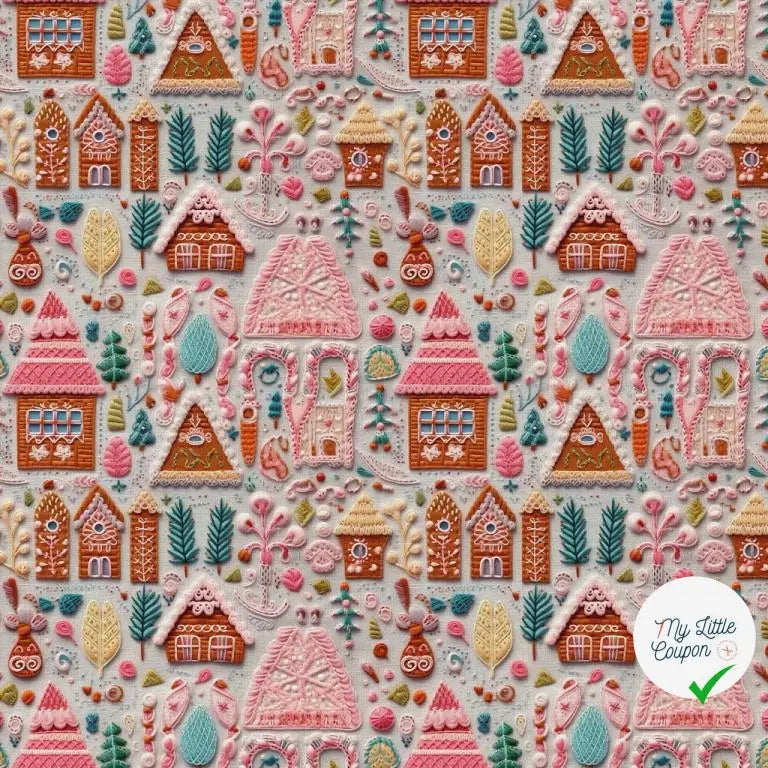 COTONNADE HANCEL GRIS / ROSE 1E NUM Y1 150 - My Little Coupon