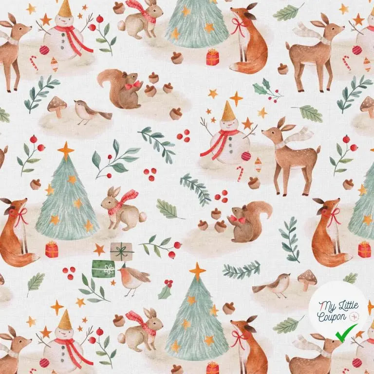 COTONNADE KEMI BLANC / ROUGE 1E NUM Y1 150 - My Little Coupon