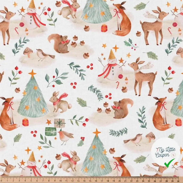 COTONNADE KEMI BLANC / ROUGE 1E NUM Y1 150 - My Little Coupon