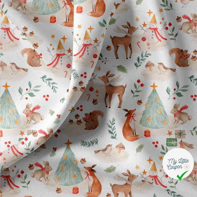 COTONNADE KEMI BLANC / ROUGE 1E NUM Y1 150 - My Little Coupon