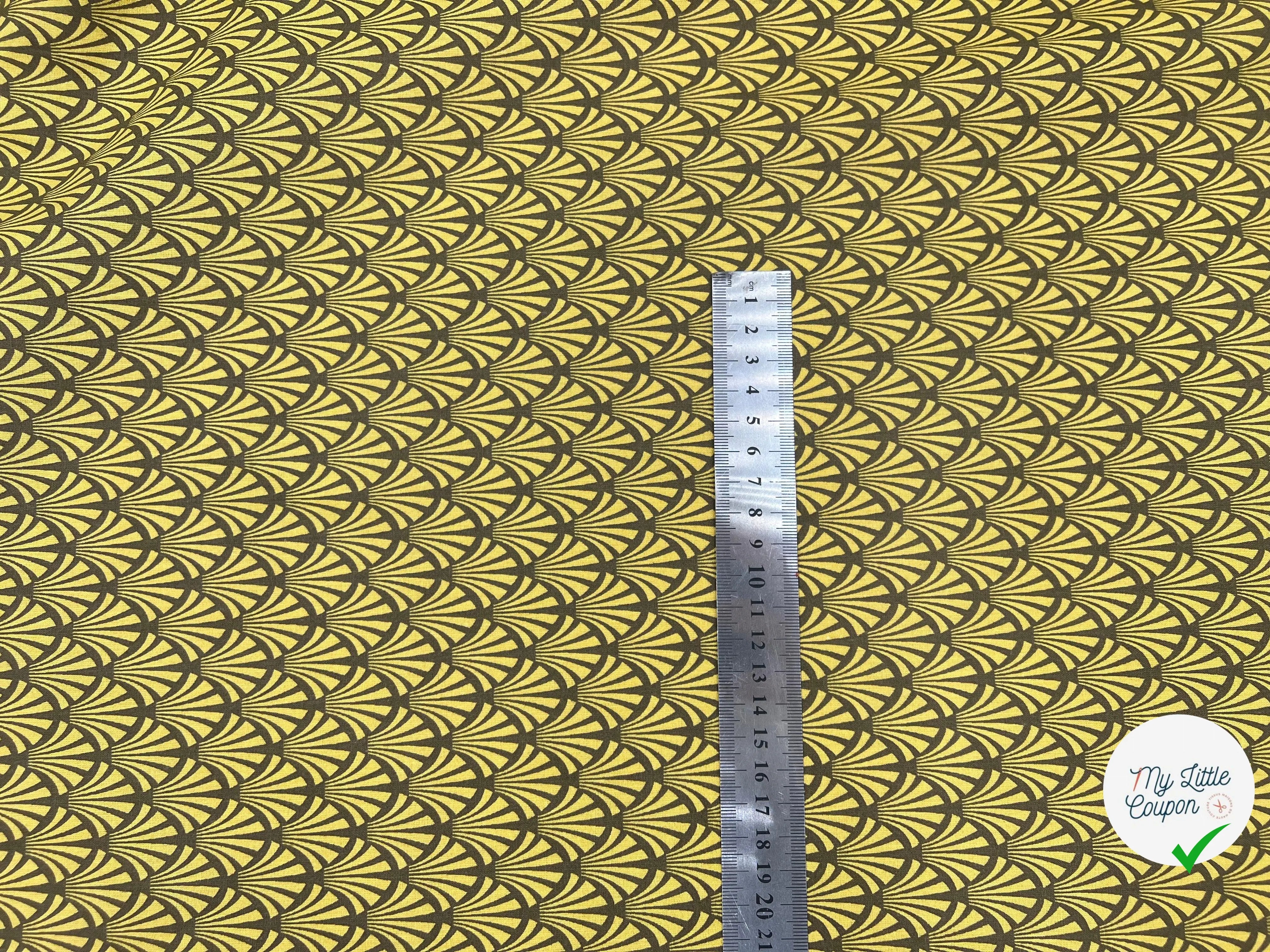 COTONNADE KHOL BRONZE MOUTARDE - My Little Coupon - tissu - coudre