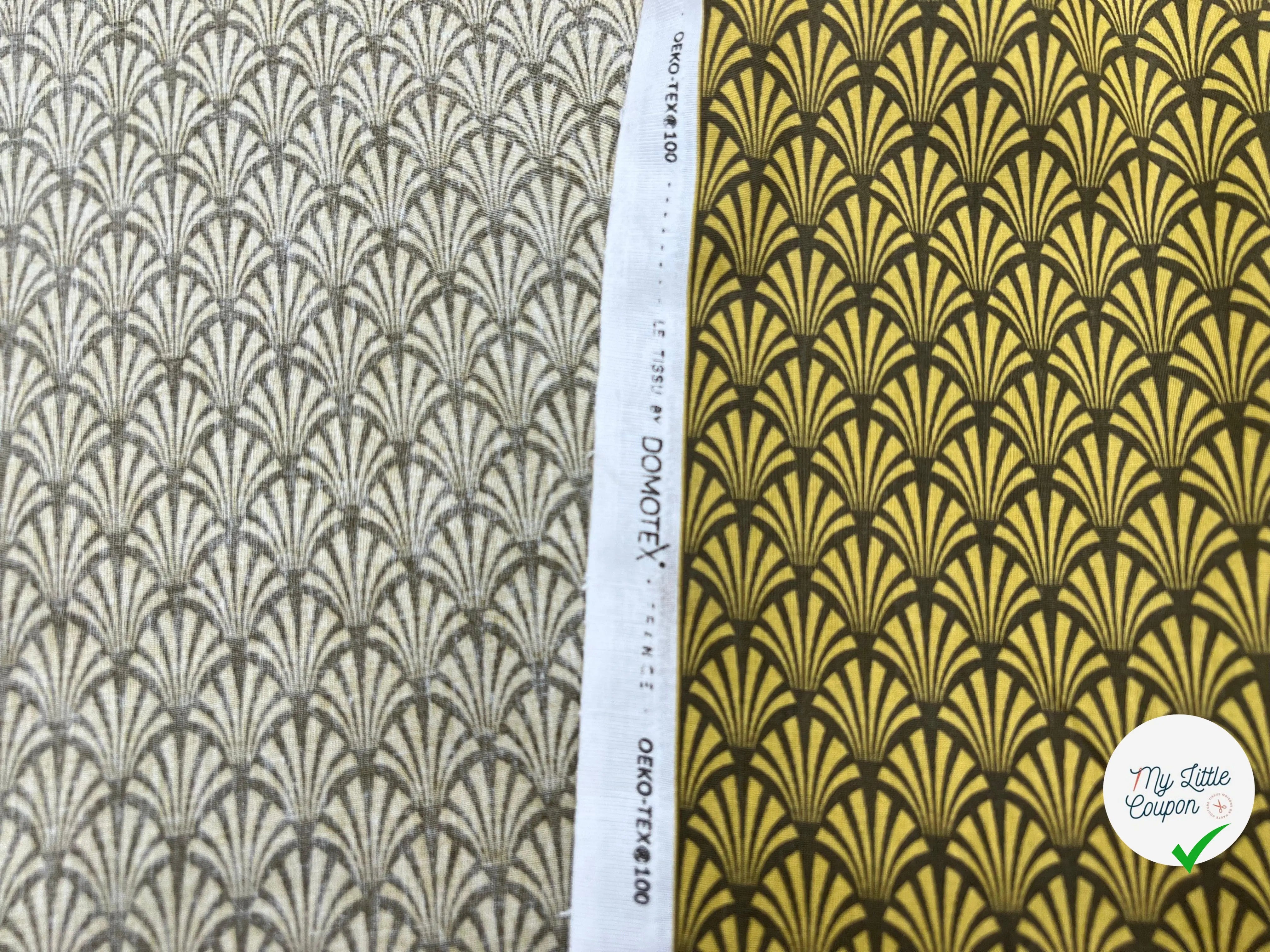 COTONNADE KHOL BRONZE MOUTARDE - My Little Coupon - tissu - coudre