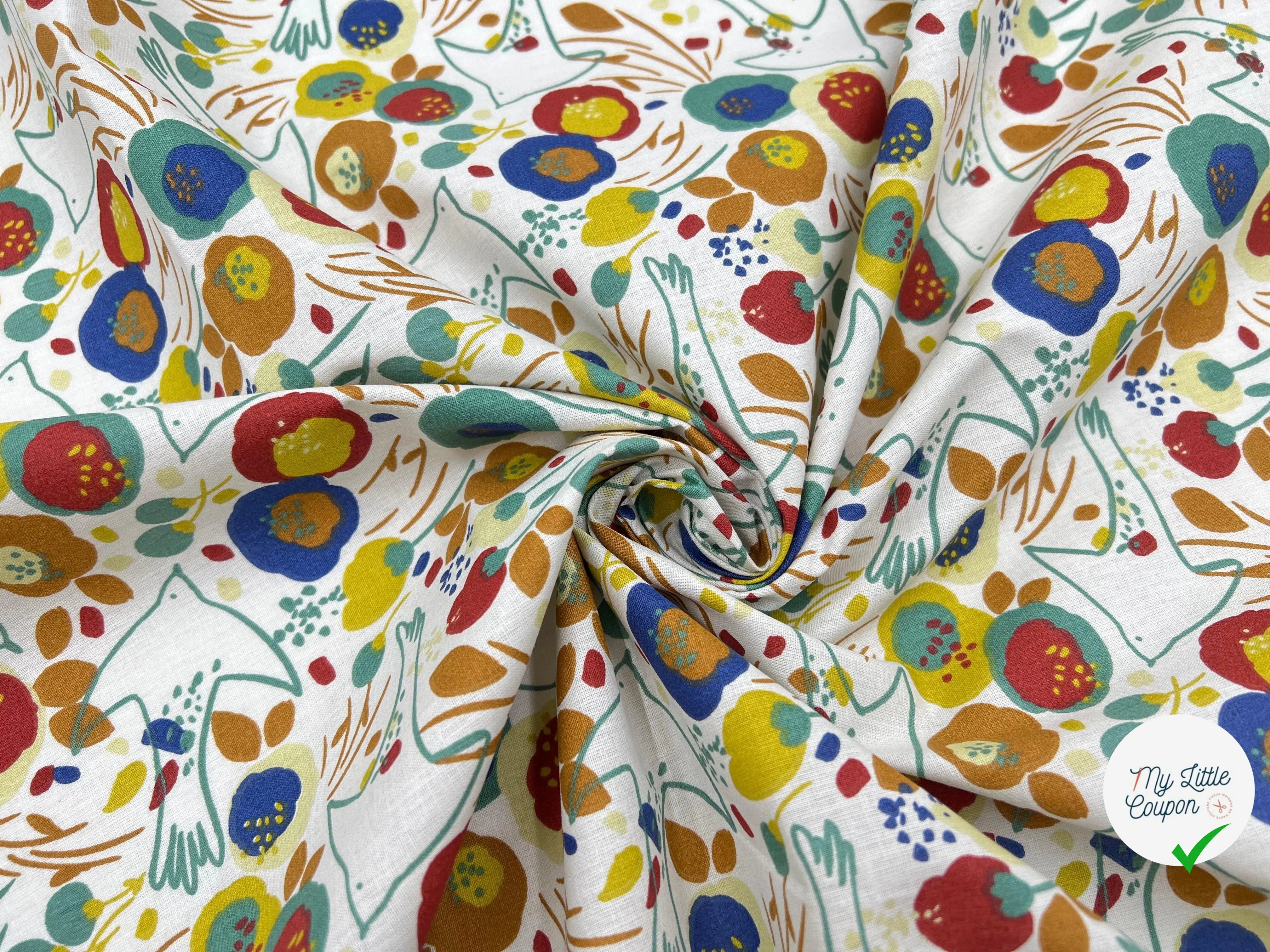 COTONNADE KIBAR VINTAGE - My Little Coupon - tissu - coudre