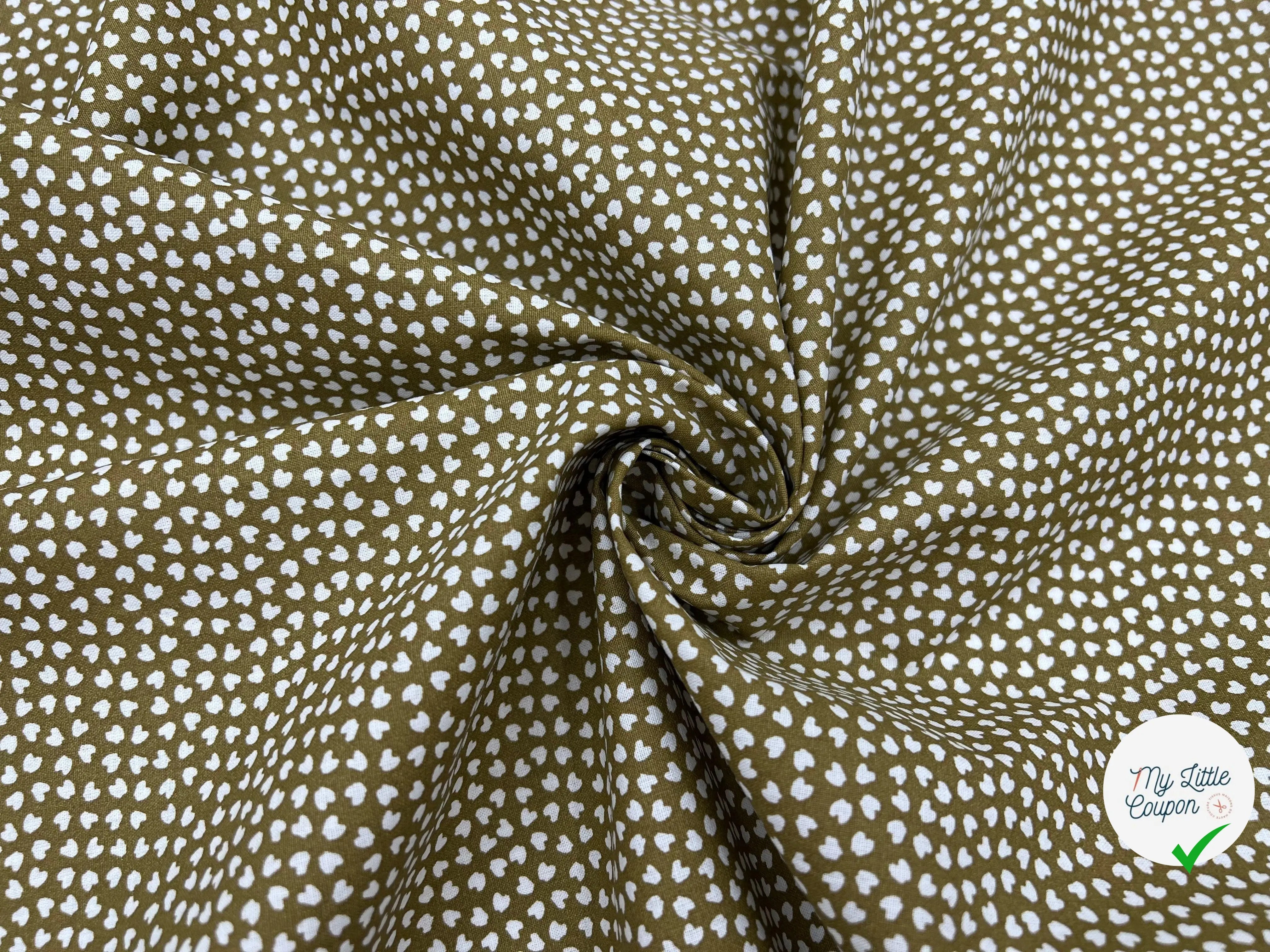 COTONNADE LIPELO BRONZE / BLANC - My Little Coupon - tissu - coudre