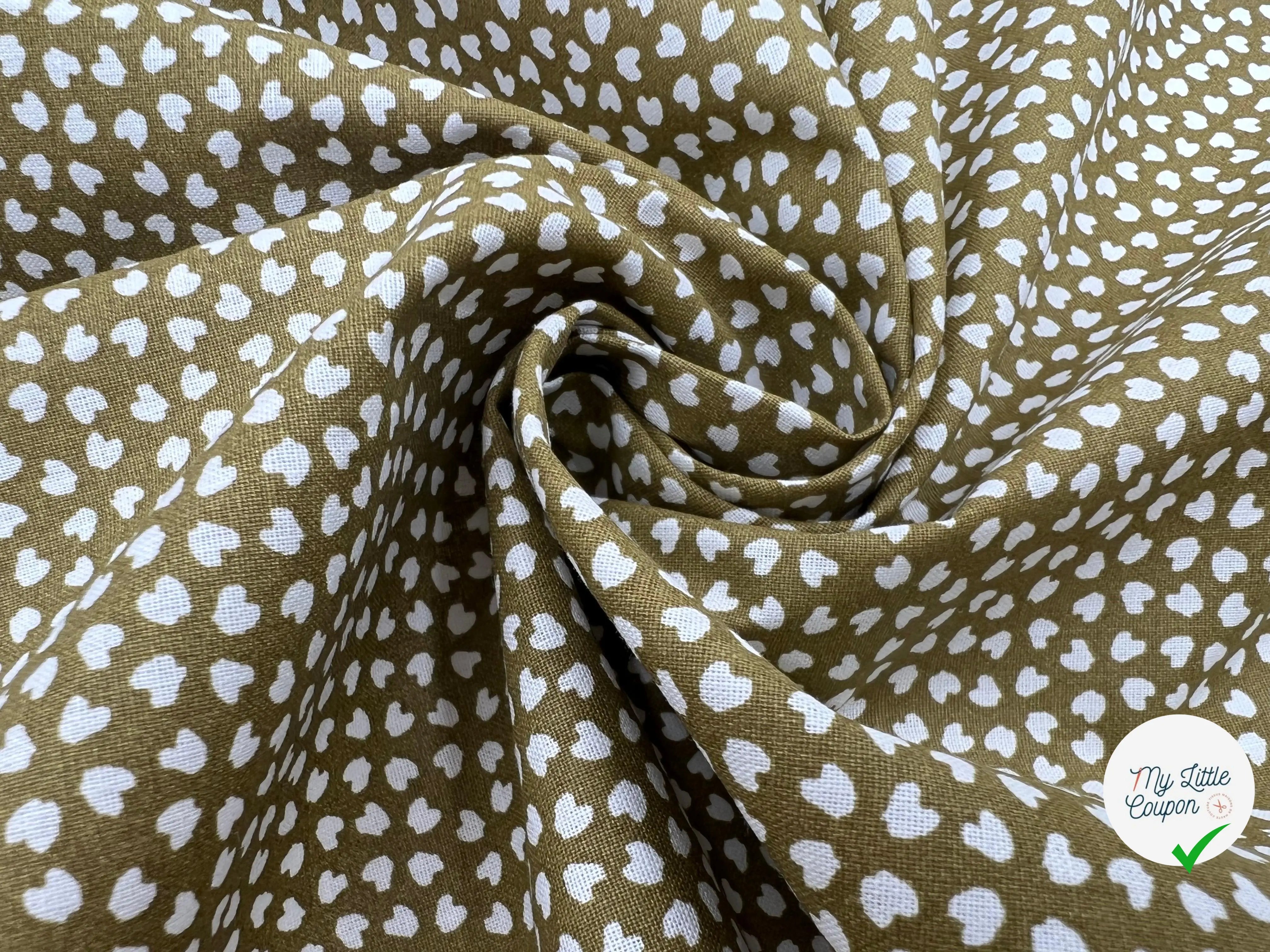 COTONNADE LIPELO BRONZE / BLANC - My Little Coupon - tissu - coudre
