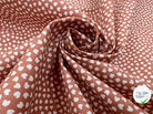 COTONNADE LIPELO MARSALA & BLANC - My Little Coupon - tissu - coudre