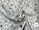COTONNADE LYCOLIA BLANC / NOIR 1B D1X 150 - My Little Coupon
