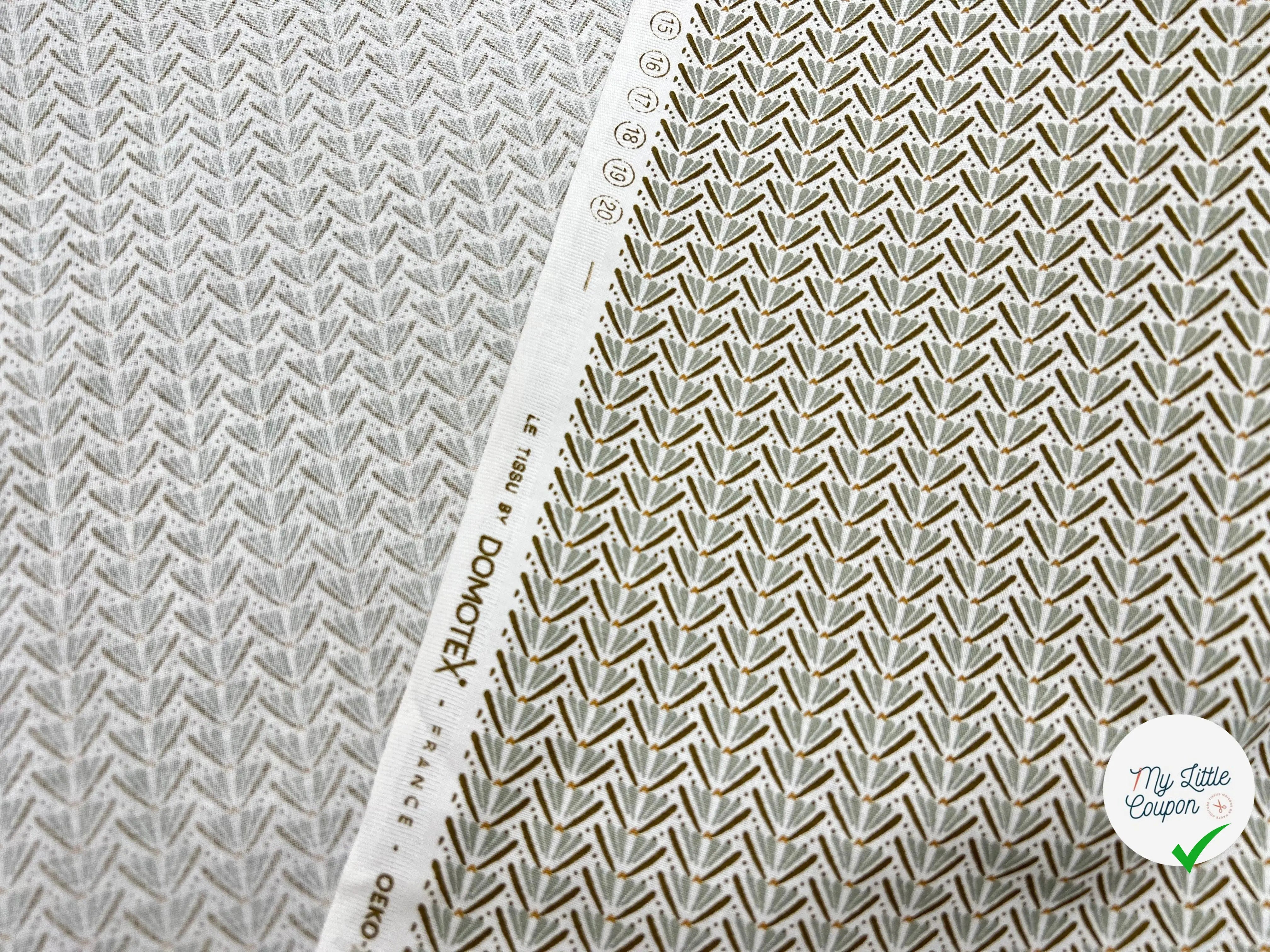 COTONNADE MARITA TILLEUL / CHATAIN - My Little Coupon - tissu - coudre