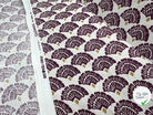 COTONNADE MAYUR ECRU AMARANTE - My Little Coupon - tissu - coudre