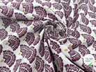 COTONNADE MAYUR ECRU AMARANTE - My Little Coupon - tissu - coudre