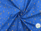 COTONNADE OZBI BLEU & BLANC - My Little Coupon - tissu - coudre