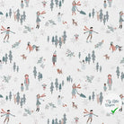 COTONNADE SNOWTIME BLANC / BLEU 1E NUM D1 150 - My Little Coupon