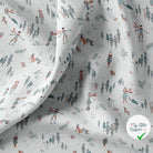 COTONNADE SNOWTIME BLANC / BLEU 1E NUM D1 150 - My Little Coupon