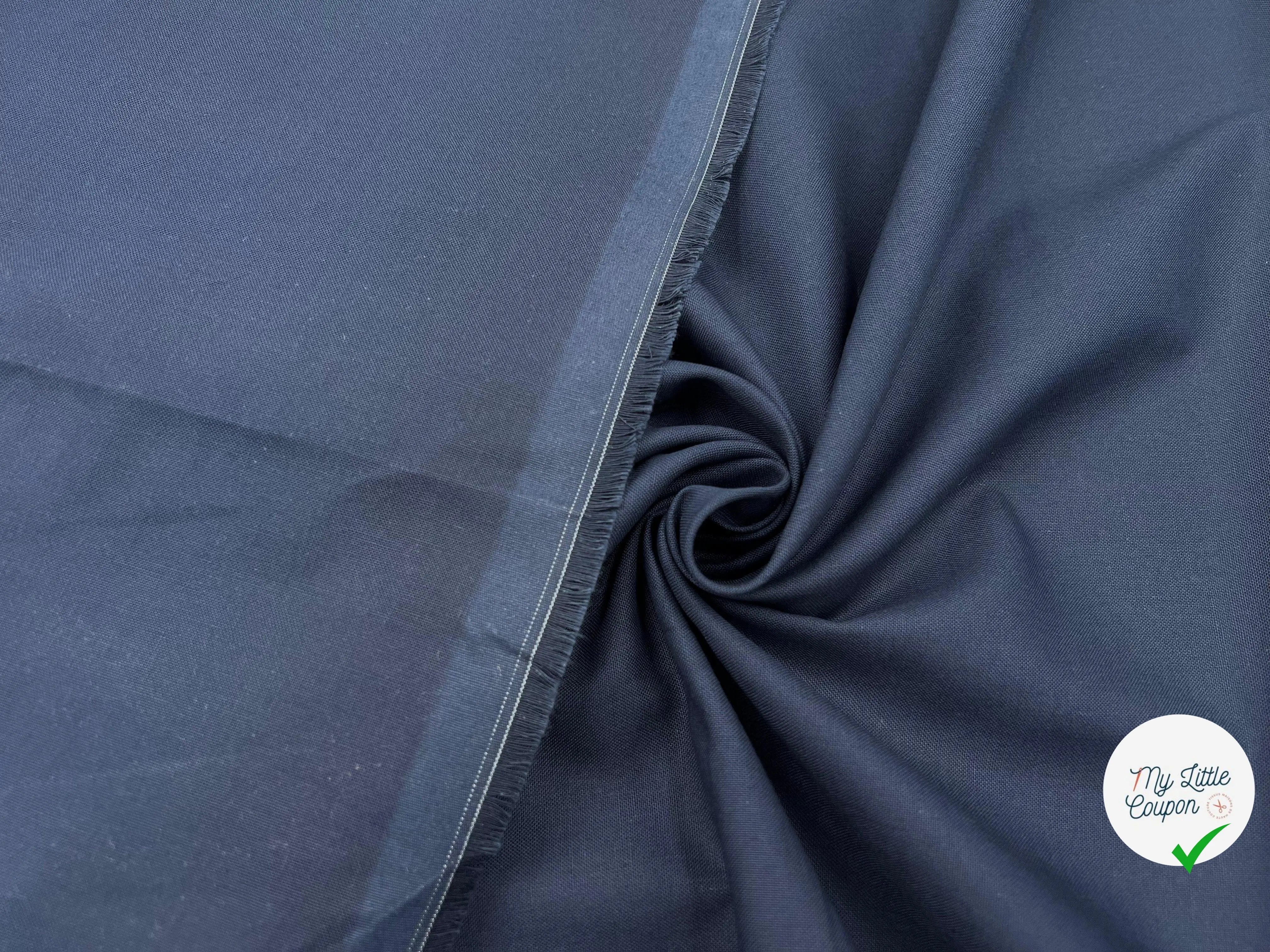 COTONNADE UNIE MINUIT - My Little Coupon - tissu - coudre