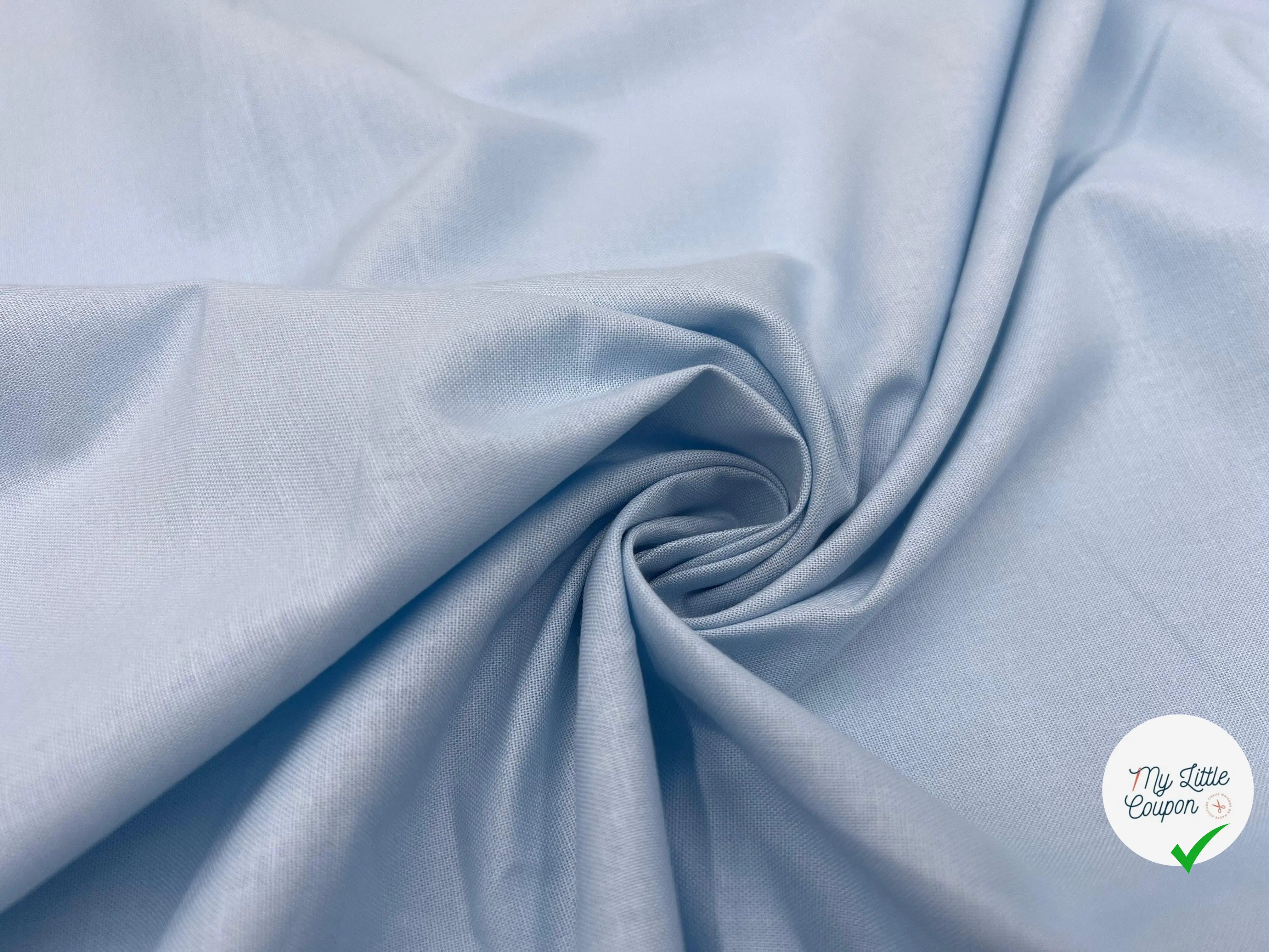 COTONNADE UNIE CIEL BLEU - My Little Coupon - tissu - coudre