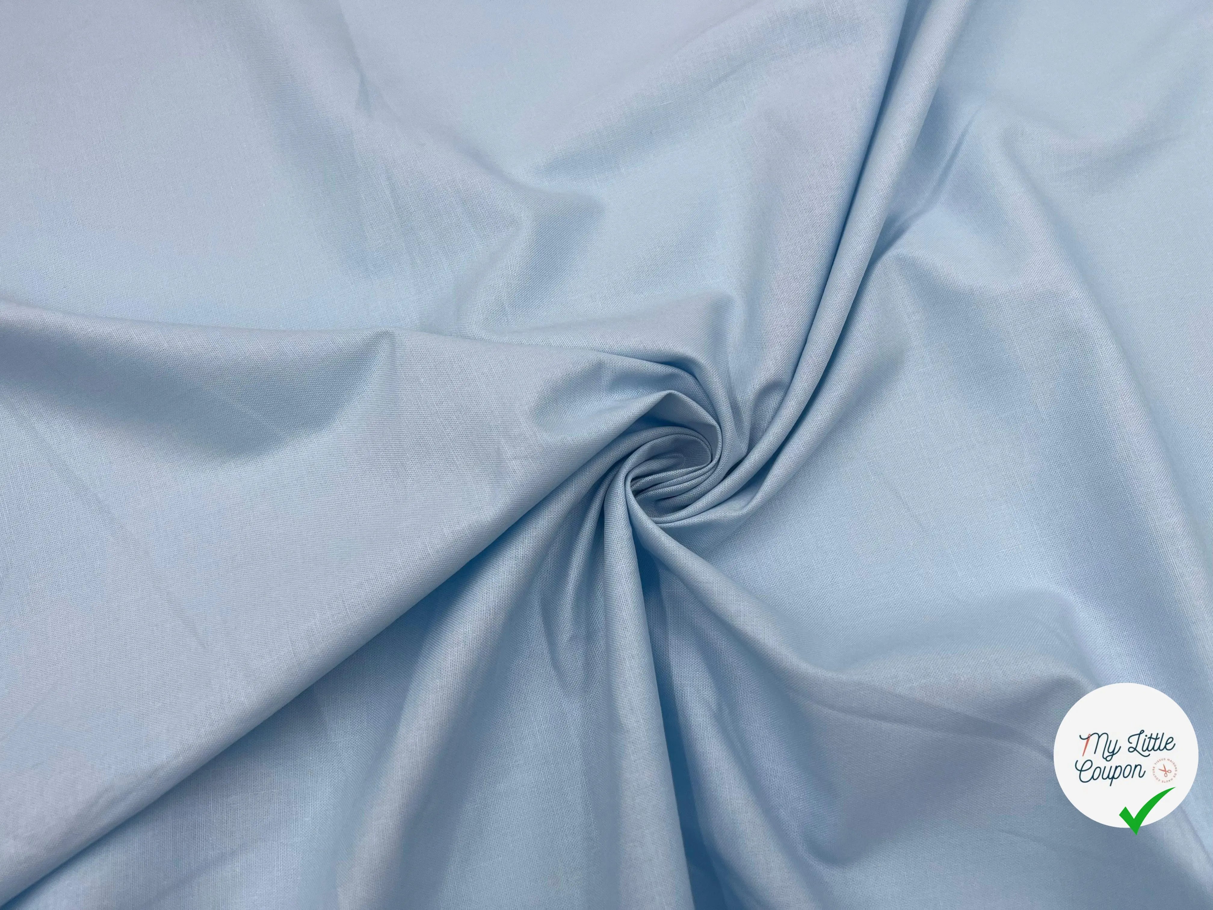 COTONNADE UNIE CIEL BLEU - My Little Coupon - tissu - coudre