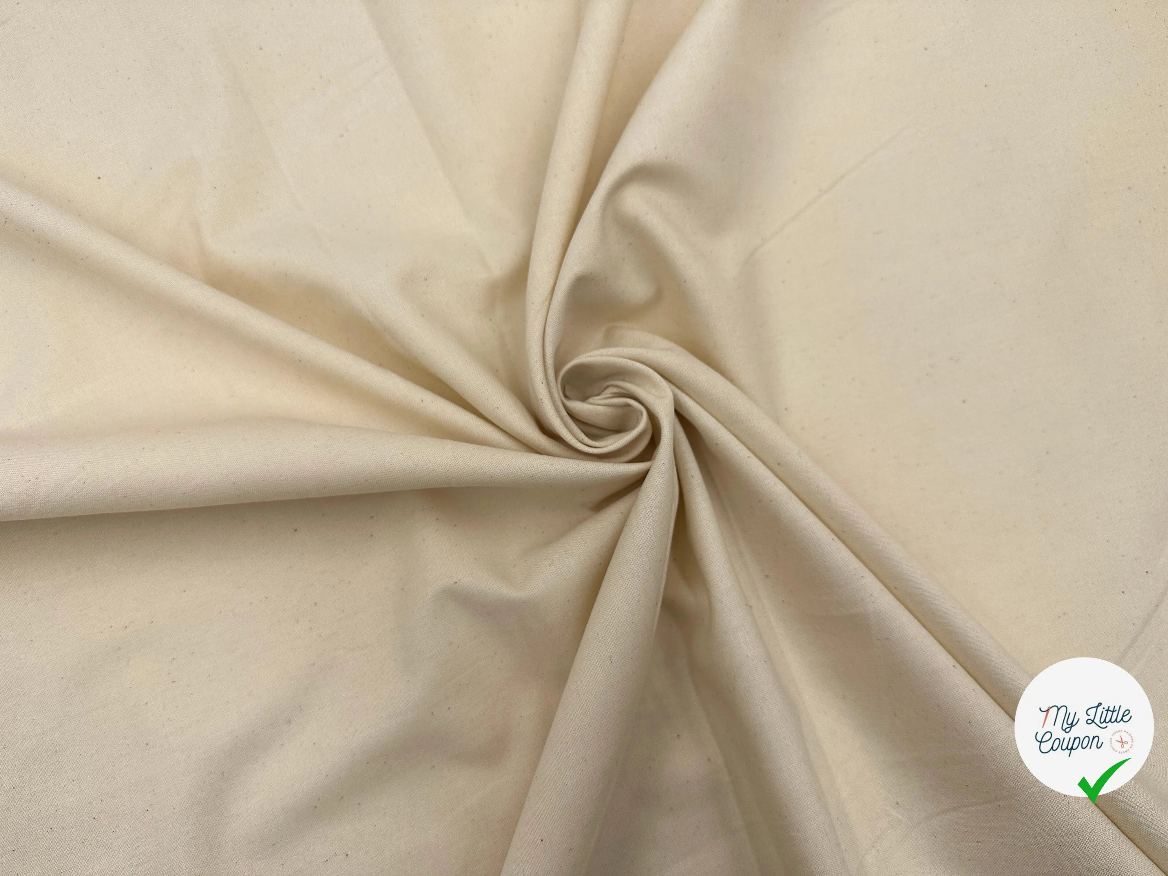 COTONNADE UNIE ÉCRUE - My Little Coupon - tissu - coudre