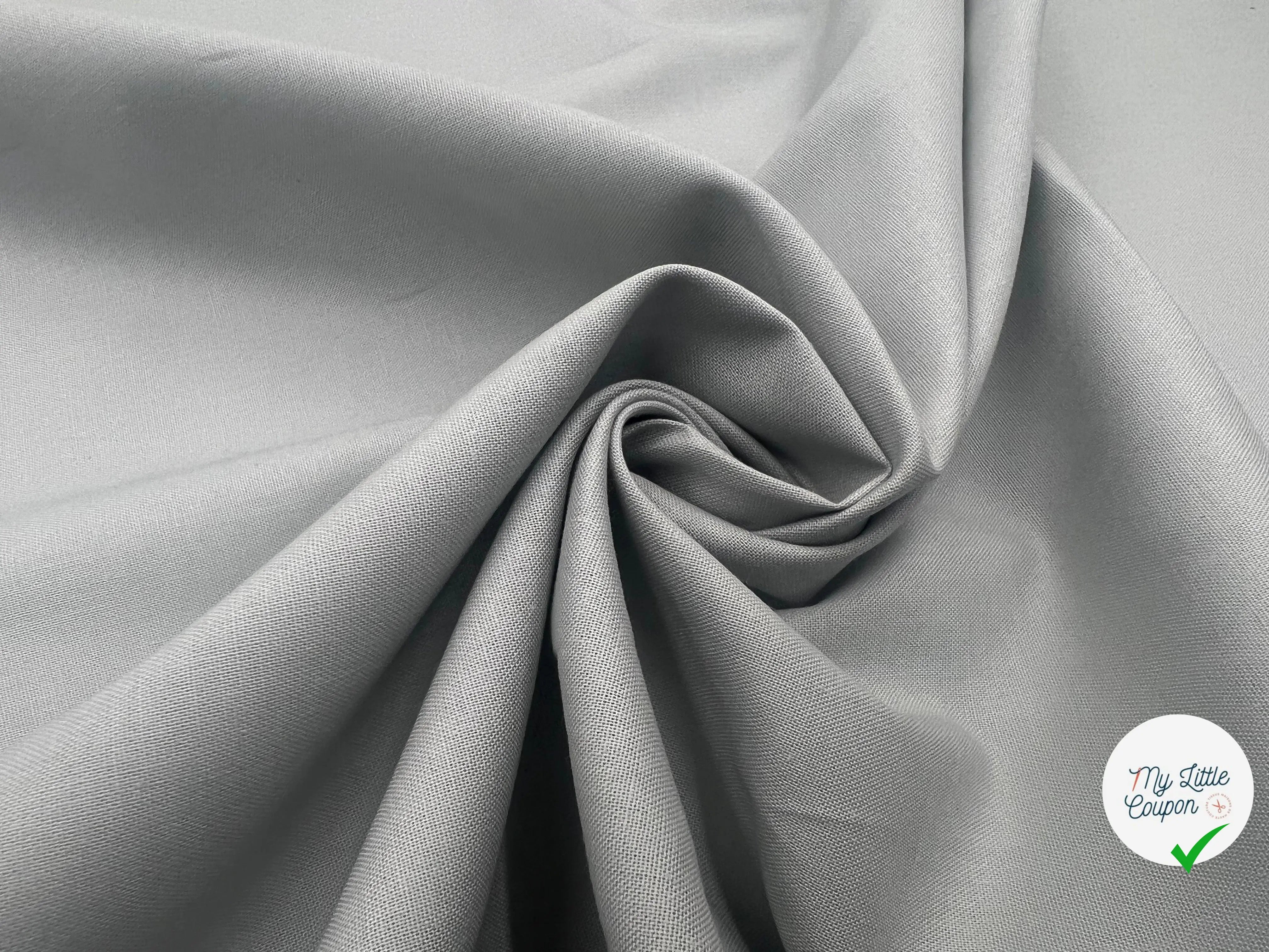 COTONNADE UNIE NUAGE - My Little Coupon - tissu - coudre