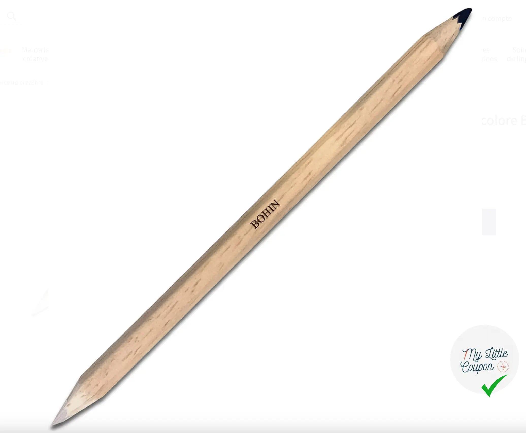 CRAYON CRAIE BOCOLORES BLANC/NOIR - My Little Coupon