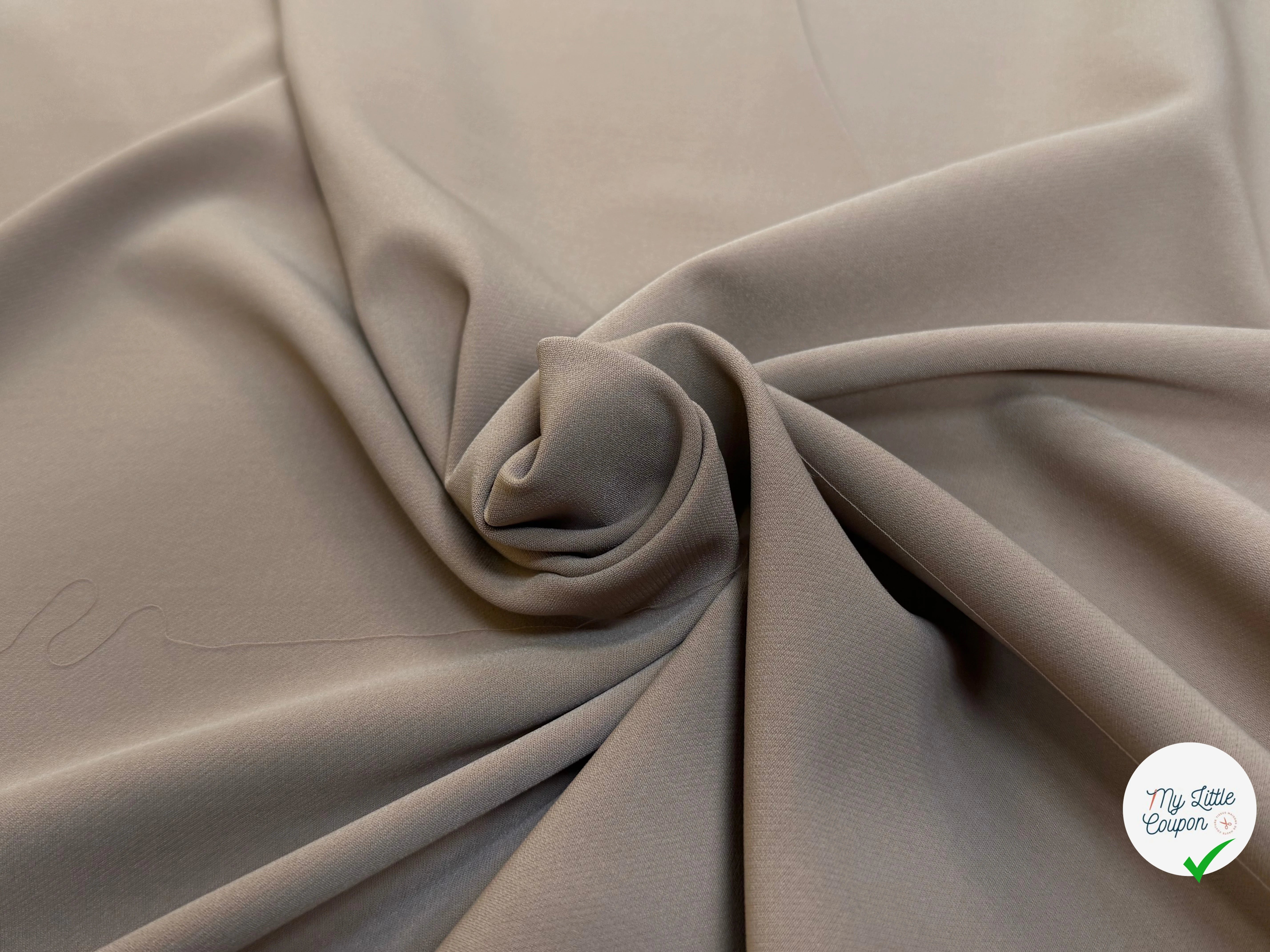 CREPE BEAU TOMBÉ FAUVE STRETCH - My Little Coupon